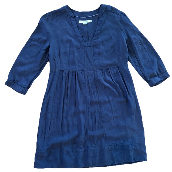 Boden Dresses & Skirts - Boden V Neck 3/4 Sleeve Navy Dress Size 8